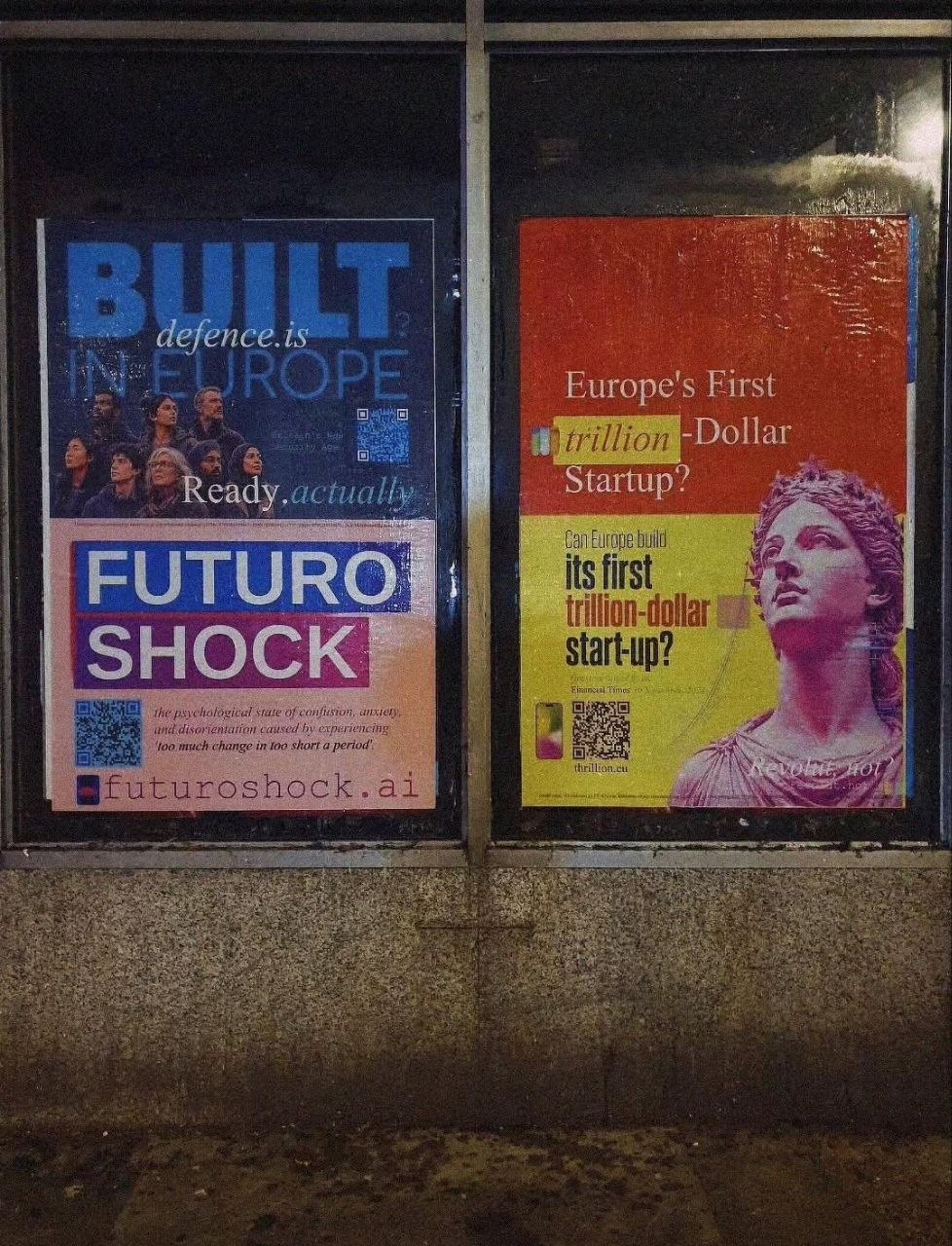 Poster pasted on a London hoarding, 13 July 2026